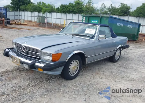 1984 Mercedes-Benz 380 Sl из США, поврежденный, VIN WDBBA45A5EA014183